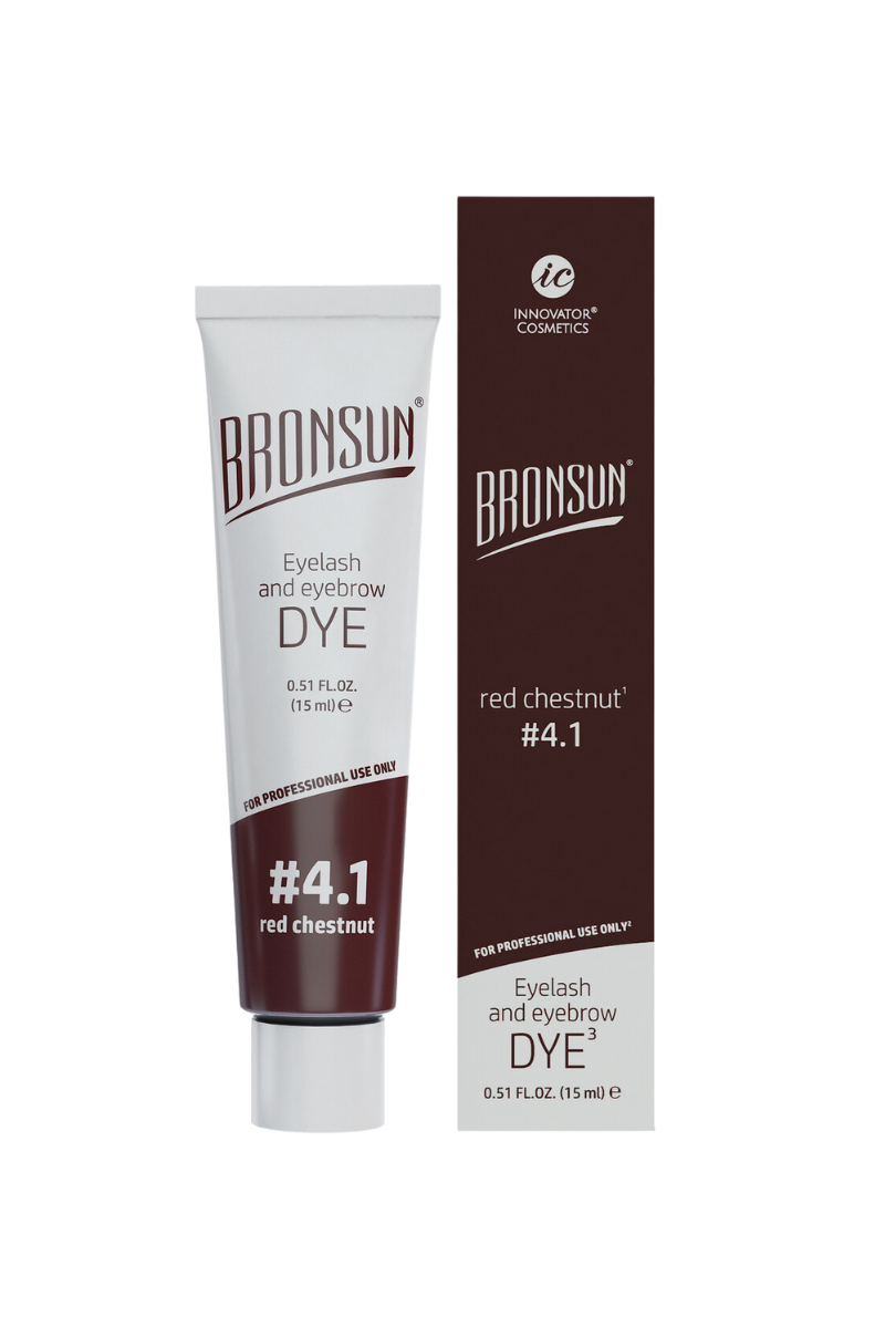 bronsun brow & lash dye | #4.1 red chestnut