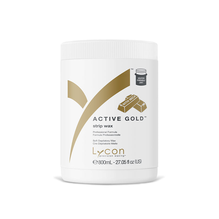 lycon active gold strip wax