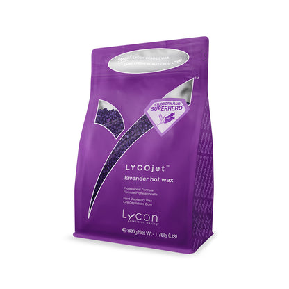 lycon lycojet lavender hot wax beads 800g