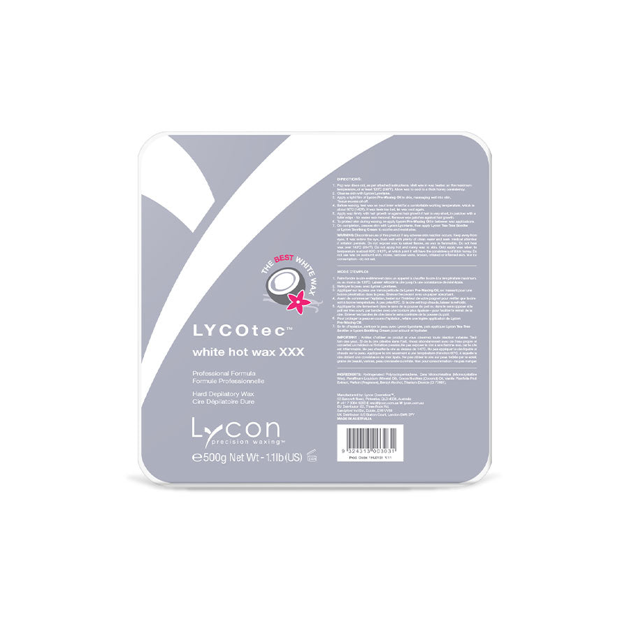 lycon lycotec hot white wax 500g