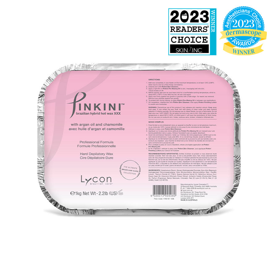 lycon pinkini brazilian hot hybrid wax 1kg