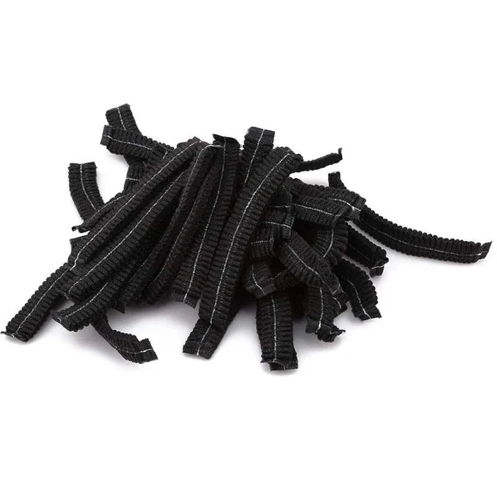 disposable hair caps (100 pack) | black