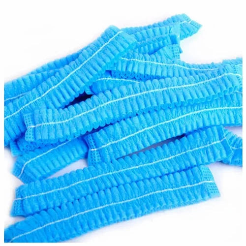 disposable hair caps (100 pack) | blue