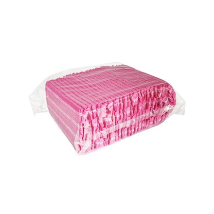 disposable hair caps (100 pack) | pink