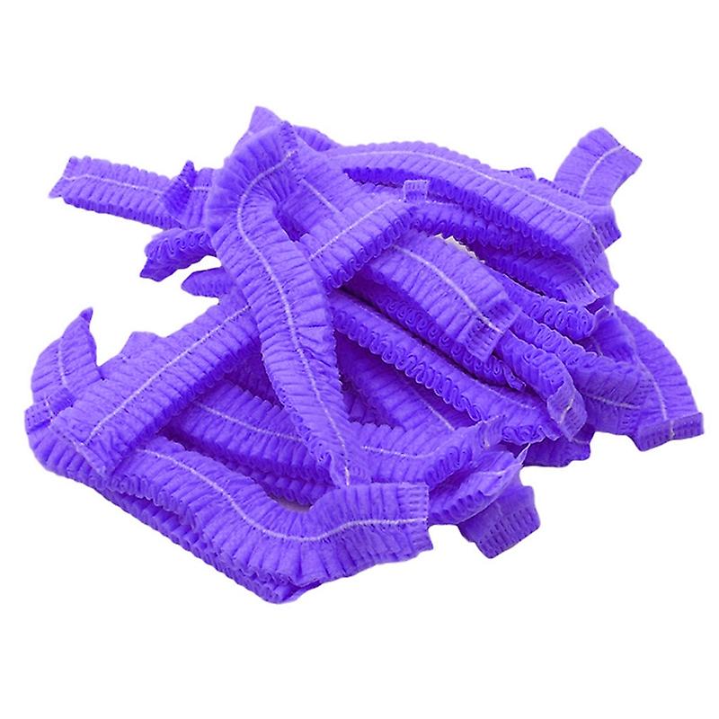 disposable hair caps (100 pack) | purple