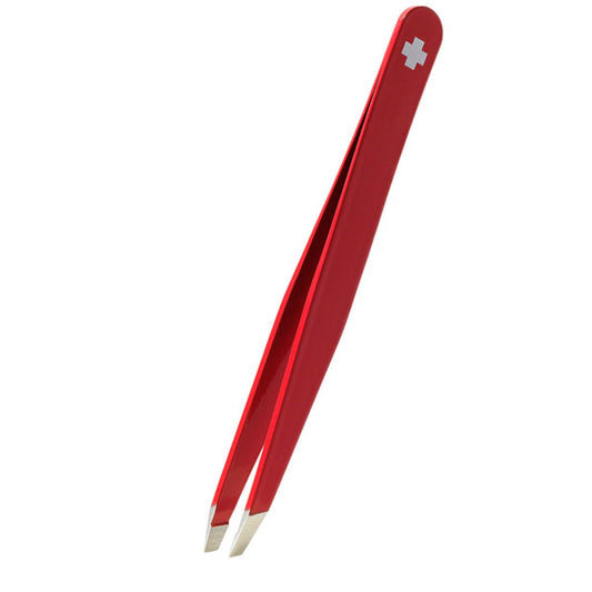 rubis classic slant tweezer | red swiss